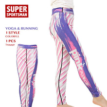 Load image into Gallery viewer, Kids Gym Leggings Running Yoga Pants Children Fitness High Waist Tights Baby Girls Training Sportswear Athletic Sports Clothes