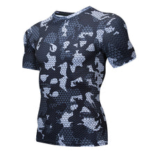 Load image into Gallery viewer, Camouflage Compression shirts Running Tights Men Soccer Training tshirt Sport T shirt Male Gym Jogging fitness shirt Sportswear