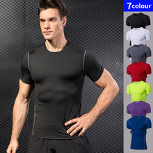 Load image into Gallery viewer, Quick Dry Compression Sport Shirt men Running Fitness t Shirt Tight rashgard Soccer Basketball Jersey Gym Demix Sportswear