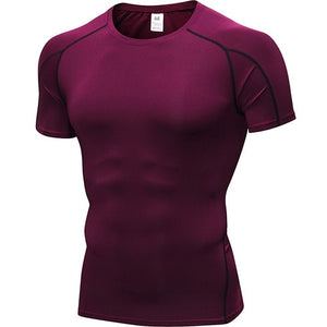 Quick Dry Compression Sport Shirt men Running Fitness t Shirt Tight rashgard Soccer Basketball Jersey Gym Demix Sportswear