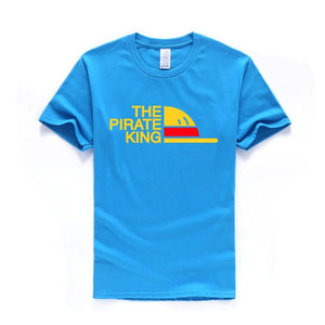 One Piece T Shirt Men The Pirate King T Shirt Mens Luffy Tshirt Summer Tees Japanese Anime Cotton Short Sleeve