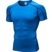 Load image into Gallery viewer, Quick Dry Compression Sport Shirt men Running Fitness t Shirt Tight rashgard Soccer Basketball Jersey Gym Demix Sportswear