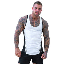 Load image into Gallery viewer, Sleeveless Tank Top for Men Cotton Men&#39;s bodybuilding Sports Vest Fitness Stitching Tank Top