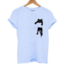 Load image into Gallery viewer, Cat Print Women T shirt casual short sleeve Tshirt