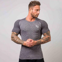 Load image into Gallery viewer, Running Shirt Men Compression Tights Men&#39;s Short Sleeve T-Shirts Quick Dry Sport Jersey Gym Fitness Top