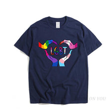 Load image into Gallery viewer, Men&#39;s Pride Lgbt Gay Love Lesbian Rainbow Cotton T Shirts 2019 Summer Workout Love Wins Tshirts Boyfriend Gift