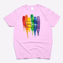 Load image into Gallery viewer, Men&#39;s Pride Lgbt Gay Love Lesbian Rainbow Cotton T Shirts 2019 Summer Workout Love Wins Tshirts Boyfriend Gift