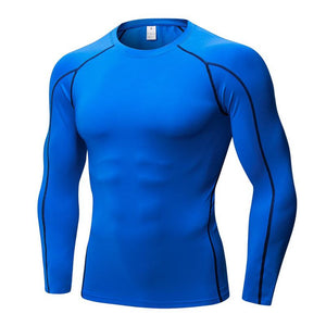 2018 Men's Quick Dry Breathable T-Shirt Fitness Hip Hop T-Shirts Men Sport Long Sleeve Gym Fitness T Shirt