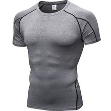 Load image into Gallery viewer, Quick Dry Compression Sport Shirt men Running Fitness t Shirt Tight rashgard Soccer Basketball Jersey Gym Demix Sportswear