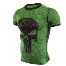 Load image into Gallery viewer, Punisher Running Shirt Men T-shirt Short Sleeve Compression Shirts Gym T Shirt Fitness Sport Shirt