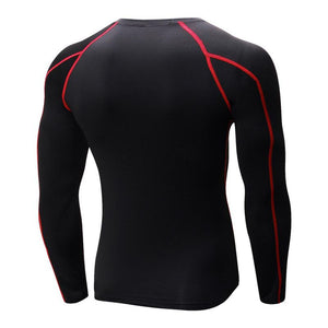 2018 Men's Quick Dry Breathable T-Shirt Fitness Hip Hop T-Shirts Men Sport Long Sleeve Gym Fitness T Shirt