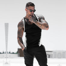 Load image into Gallery viewer, Sleeveless Tank Top for Men Cotton Men&#39;s bodybuilding Sports Vest Fitness Stitching Tank Top