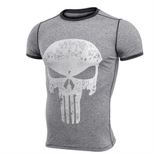 Load image into Gallery viewer, Punisher Running Shirt Men T-shirt Short Sleeve Compression Shirts Gym T Shirt Fitness Sport Shirt