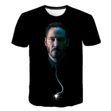 Load image into Gallery viewer, T-Shirt John Wick the Boogie Man Movie 3D Print John Wick: Chapter 3 - Parabellum T Shirt O-neck Short Keanu Reeves Killer