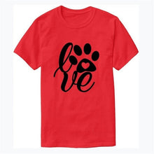 Load image into Gallery viewer, Love Paw T-Shirt Tee Women funny graphic tshirt tumblr aesthetic clothes graphic camisetas art girls tees t shirts street style