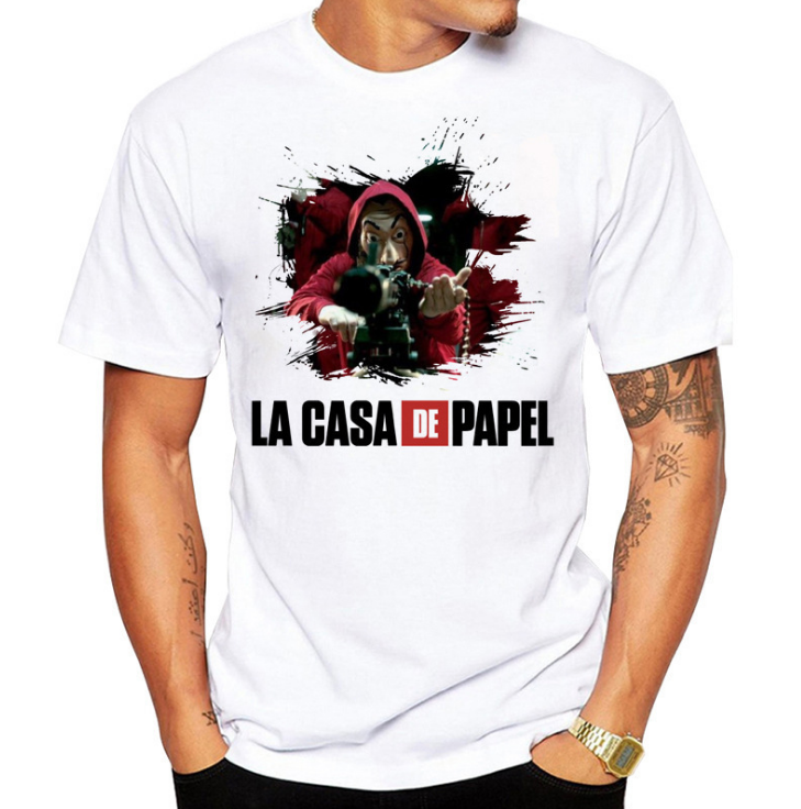 T shirt men Funny Design La Casa De Papel T Shirt Money Heist Tees TV –  Cousin Crew T-Shirts