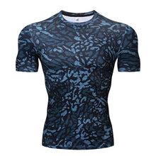 Load image into Gallery viewer, Camouflage Compression shirts Running Tights Men Soccer Training tshirt Sport T shirt Male Gym Jogging fitness shirt Sportswear