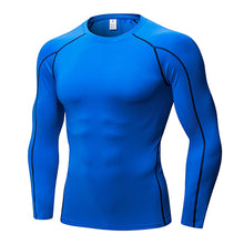 Load image into Gallery viewer, Quick Dry Compression Sport Shirt men Running Fitness t Shirt Tight rashgard Soccer Basketball Jersey Gym Demix Sportswear