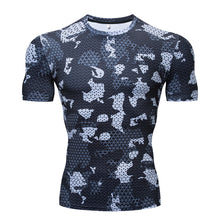 Load image into Gallery viewer, Camouflage Compression shirts Running Tights Men Soccer Training tshirt Sport T shirt Male Gym Jogging fitness shirt Sportswear