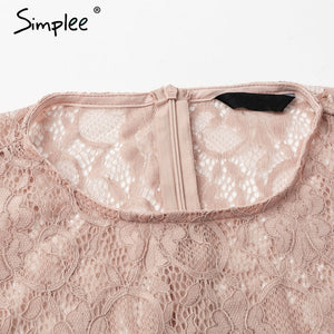 lace embroidery peplum blouse shirt women Elegant ruffles flare sleeve white blouse female Casual hollow out summer tops