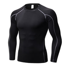 Load image into Gallery viewer, Quick Dry Compression Sport Shirt men Running Fitness t Shirt Tight rashgard Soccer Basketball Jersey Gym Demix Sportswear