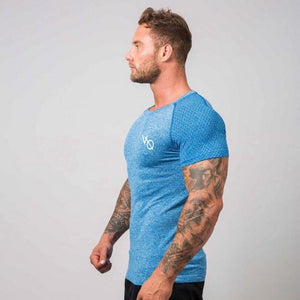 Running Shirt Men Compression Tights Men's Short Sleeve T-Shirts Quick Dry Sport Jersey Gym Fitness Top