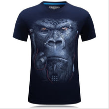 Load image into Gallery viewer, Men&#39;s animal T-Shirt orangutan/gas monkey/Wolf 3D Printed T-Shirts Men Funny tees tops tee shirt large size