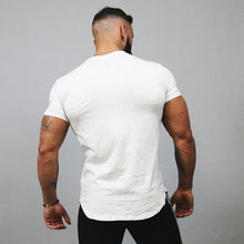 Load image into Gallery viewer, Sport T Shirt Men Cotton Dry Fit Gym Training Tshirt Men Rashgard Running Shirt Sportswear Sport Bodybuilding Shirt Fitness Top